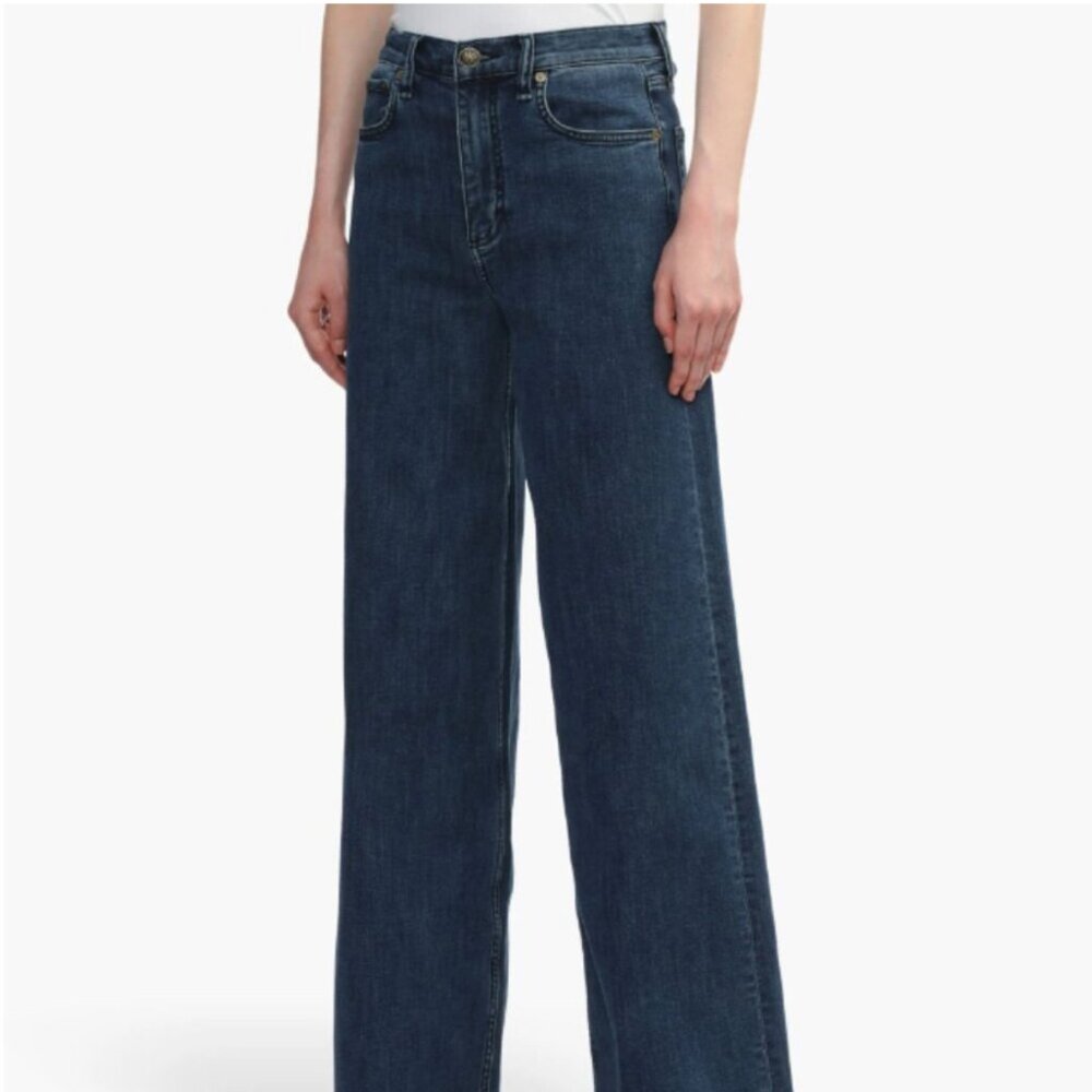 Rag & Bone Sofie Full Length Wide-Leg - Jen (medium indigo wash), Flexi strech